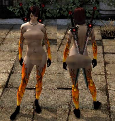 Зажигательная секс броня для Dragon Age 2, скриншот 2