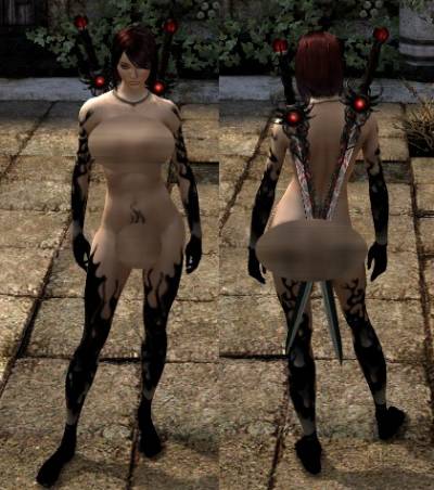 Зажигательная секс броня для Dragon Age 2, скриншот 4