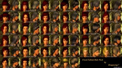 Новый набор причесок Fallout Hair Pack Fixed в Skyrim, скриншот 2