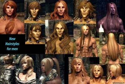 Новые качественные прически мужских персонажей в Skyrim, скриншот 1
